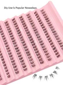Asiteo 200 片 C 卷下睫毛单簇软茎自然交叉日常化妆，单独下睫毛延长适用于家庭 DIY 睫毛延长睫毛簇，睫毛簇，单根睫毛，睫毛，假睫毛 - C - 查看 4