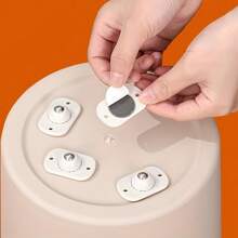 8/12pcs Multi-Function Storage Box, Adhesive Omnidirectional Caster Wheels, Suitable For 360° Rotation