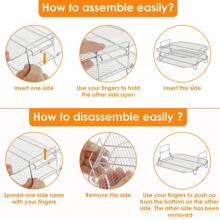 2Pcs Square Air Fryer Rack 8 Inch Stainless Steel Dehydrator Rack Stackable Air Fryer Racks Heat Resistant Square Racks Air Fryer Accessories Dishwasher Friendly For Square Air Fryer Oven