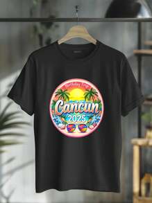 Cancun Mexico Birthday Trip 2025 Vacation Cruise Party T-Shirt