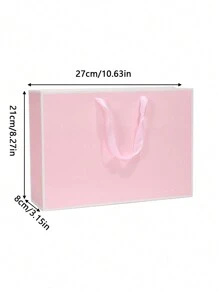 1 件/3 件/5 件/10 件礼品袋，粉色礼品袋，女士伴娘生日情人节婚礼派对礼品袋带手柄 - 粉色 - 查看 11