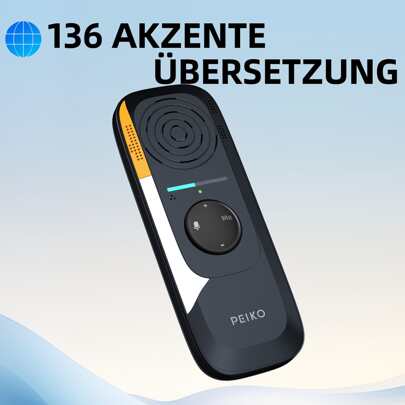 Tragbares Sprachübersetzungsgerät, Zwei-Wege-Sofortübersetzer, APP-Online-Sprachübersetzung, 75 Sprachen unterstützt, hochpräzises Übersetzergerät für das Lernen im Reisegeschäft