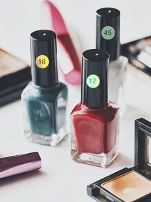 2/50/52/102片装假指甲/美甲展示亚克力练习调色盘卡片及1-100连续数字贴纸套装，美甲展示套装，包含彩色调色盘棒和数字标签 - 无异味，激光切割圆形防水编码相册标签，用于展示美甲设计工具、美甲贴纸、指甲油调色盘，适合美甲DIY、家庭美甲沙龙使用。