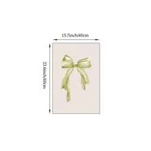 1/3 pezzi Set di quadri da parete "Quanto siamo fortunati", stampe su tela con fiocco verde salvia, cartellone di biglietti per bei tempi, decorazione di per camera da letto, soggiorno o camera di studenti, ultimo regalo minuto, senza cornice - Multicolore - Visualizzare 18