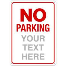 Custom No Parking Sign - Personalized Aluminum Metal Sign For Driveway Or Private Property - Weatherproof 12x8 Inch Sign Gifts Birthday Graduation - Multicolor - View 2
