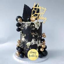 1Pc Custom Acrylic Cake Toppers, Personalised Glitter Cake Topper With 'Mr. And Mrs. Williams' Design, Perfect For Birthday, Wedding Anniversaries, Valentine's Day, Unique Dessert Table Decoration, Cake Accessories, Baking Accessories - Multicolor - View 3