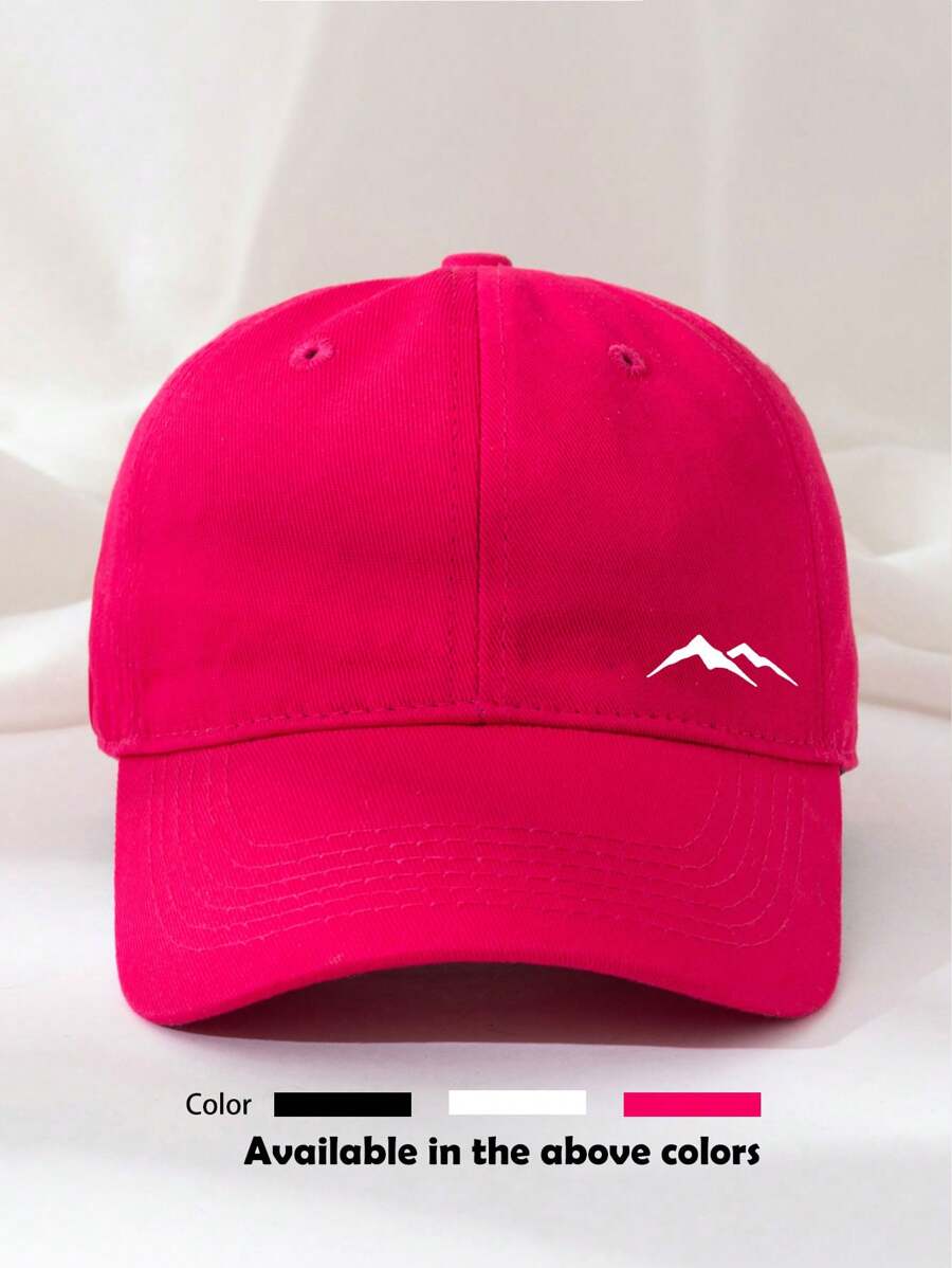 2pcs Unisex Solid Color & Printed Baseball Cap, Sun Hat Suitable For Daily Use, Hiking, Cycling, Motorcycle Riding - Multicolor - View 1