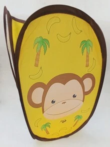 玩具和儿童衣服收纳篮 - 鏽棕色 - 查看 3