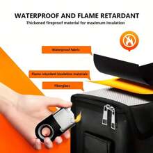 Sturdy Safety Bag For Lithium Battery Storage Water Resistant And Fireproof 490*150*150mm Lithium Battery Explosion-Proof Fireproof Safety Bag Protection UK - Black - View 7