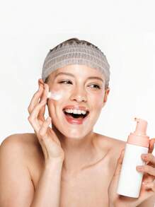 100条一次性SPA头带，柔软无纺布材质，弹性面部毛发带，可拉伸，适用于护肤、化妆、桑拿、洗脸等场合，适合女性，可作发饰、头巾、头带，秋冬季度假必备，女士头巾，柔软头巾，女士围巾 - 彩色 - 查看 4