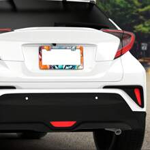 Custom 6x12 Inch Aluminum Personalized License Plate Frame, Record Your Memorable Moments, High Attention Catching Customized License Plate Frame, Personalized Design With Photo, Text, Logo (1 Set)