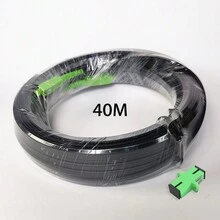 20M/30M/40M/50M SC/APC-SC/APC Outdoor Drop Glasfaserkabel FTTH Einzelmodus Einzelfaser Stecker
