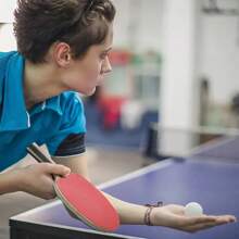 1 Set Of Table Tennis Racket Set, Table Tennis Racket Indoor And Outdoor Training Set, Sports Equipment - Apricot - View 7