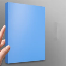 1 件 A4 文件夹，带 4 环 D 形环活页夹，透明 PP 防水 2 孔文件整理器，返校，学校用品 - 彩色 - 查看 10