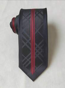 Men's Slim 3D Glitter Ties (6cm) - màu đen - Xem 1