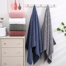 2 件/套厚实柔软亲肤浴巾，非常适合洗脸、沐浴、裹身、吹干头发、SPA、游泳、健身、卸妆、浴室必需品母亲节鲜花、送给妈妈的个性化礼物、最后一分钟的礼物、母亲节创意、母亲节礼物、送给妈妈的手工卡片、50 美元以下的最佳母亲节礼物 - 彩色 - 查看 5