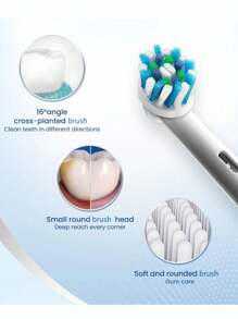 Oral-B Oral BD100 Electric Toothbrush Small Round Brush Head With 4 Brush Heads Timer 7600 Rpm Cross Action Deep Cleaning Whitening Teeth Toothbrush Ramadan - Multicolor - View 4