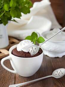 Coffee Spoon,1pc Stainless Steel Tea Spoon,Engraved Spoon Lovers Gift-Wedding Gifts For Couple-Spoon Valentine's Day Gift