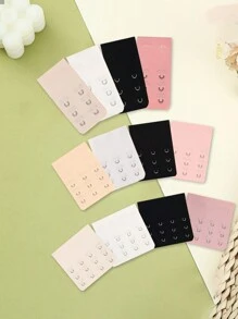 4pcs/Set Women Seamless Bra Extenders, 3 Rows Hooks Closure Bra Strap Extender - Multicolor - View 4