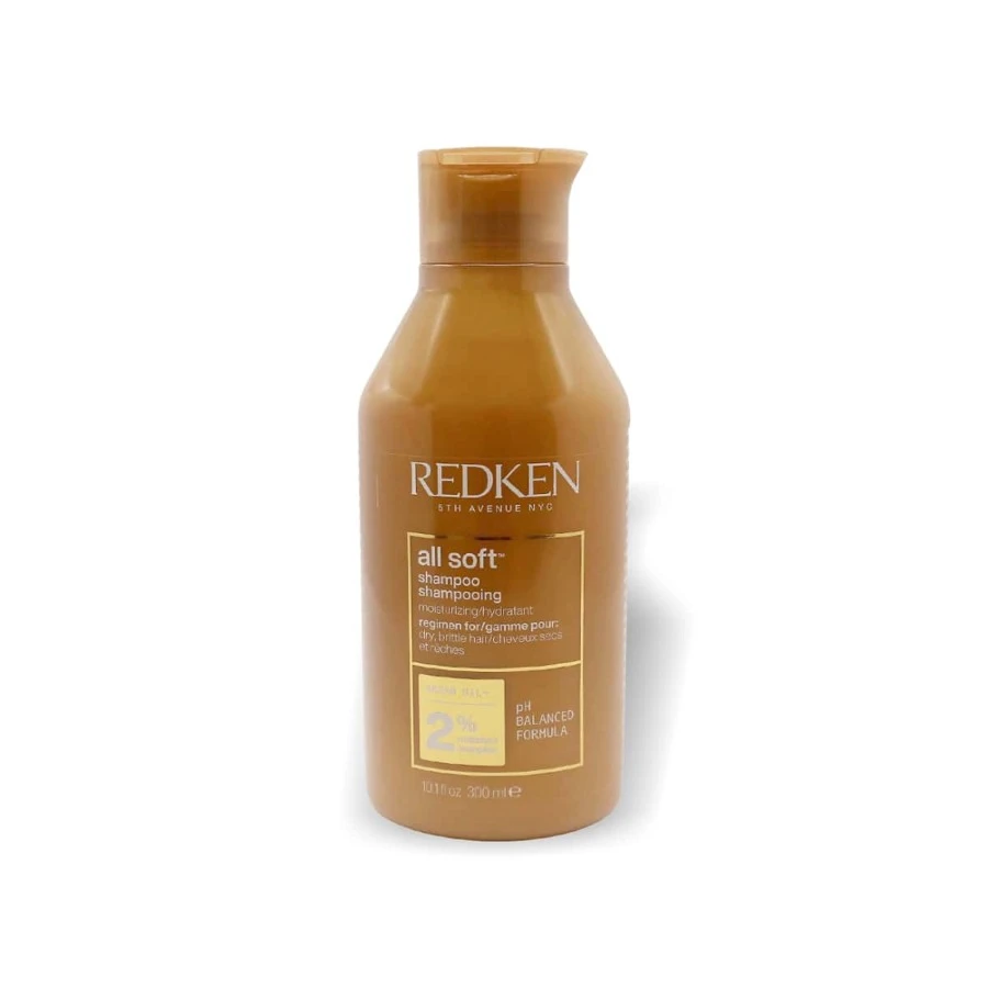 Dầu gội Redken All Soft dành cho tóc khô, với tinh dầu Argan giúp tóc mềm mại và bóng mượt 300ml - Xem 1