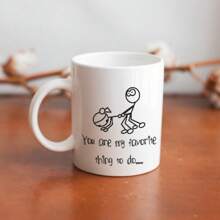 Funny Gift For Lover -You Are My Favorite Thing To Do, 11 Oz Coffee Mug, Gift For Her, Valentine's Day Gift, Funny Mug For Couples Girlfriend Boyfriend - 白色 - 查看 3