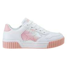 Bejo Girls Bates Trainers (White/Pink/Yellow)