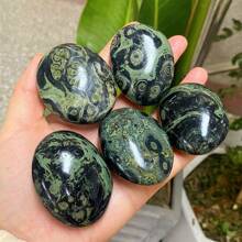 1pc Natural Pietersite Palm Stone, Specimen Touchstone, Natural Raw Pietersite For Handling, Home Decor, Party Decor, Aquarium Decor, Home Craft, 5-6cm/Each Natural Stone Is Unique, Reference Photo Only, Please Do Not Purchase If Bothered