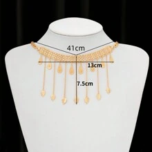 1 Vòng Cổ Khăn Quàng Cổ Nguyên Tố Vô Cực Hình Số 8, Chất Liệu Đồng Mạ Vàng 18K, Dây Xích Xương Đòn Nhiều Lớp, Trang Sức Vàng Sang Trọng Và Tuyệt Đẹp Cho Lễ Hội, Đám Cưới, Tiệc Trở Lại Trường Học, Quà Tặng Chúc Phúc Cho Người Yêu Và Bạn Thân, Thiết Kế Vòng Cổ Hình Tròn - Vàng - Xem 8