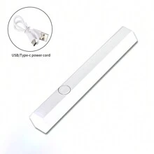 固体指甲胶套装 3 合 1 套装，含按压指甲片卸除器，易于卸除，带 USB 电源紫外线灯，快干透明指甲片凝胶，指甲延长，适用于入门美甲套装 DIY