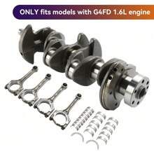 G4FD 1.6L Engine Crankshaft & Rods & Bearing For Hyun-Dai Accent Kia Rio Soul - 銀色 - 查看 6