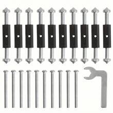 Kit Reparo Salva Caixinha 4x2 Luz Interruptor Com 10 Peças - Preto - Visão 7