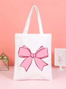 1st Modieuze Canvas Tote Bag Met "Emotional Baggage" Print, Grote Capaciteit Schoudertas Voor Feest, Reizen, Winkelen - Lichtgewicht, Opvouwbaar, Open Sluiting, Vaste Band, Humoristisch, Eenvoudige Stijl - Veel kleurig - Bekijken 6