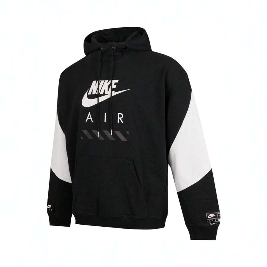 Nike 2025 Men's Nike Air Fleece Pullover Hoodie, AS M NIKE AIR FLC PO HOODE BFT Knit Hooded Sweatshirt HJ0274-010