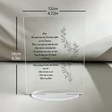 1 pezzo Supporto espositivo personalizzato in acrilico con foto e testo, include forme rotonde, rettangolari, quadrate, a cuore, con base, forniture di alta qualità per matrimoni, San Valentino, coppie, Festa del Papà, foto di animali domestici, numero del tavolo del matrimonio, menu del tavolo del ristorante, multifunzionale, anti-muffa, decorativo, riutilizzabile, raffinato, elegante, di alta qualità, adorabile, moderno, personalizzato, unico, per anniversari, per compleanni, per festa della casa, per laurea, cucina, sala da pranzo, camera da letto, ufficio, soggiorno, casa, giardino, sala da tè