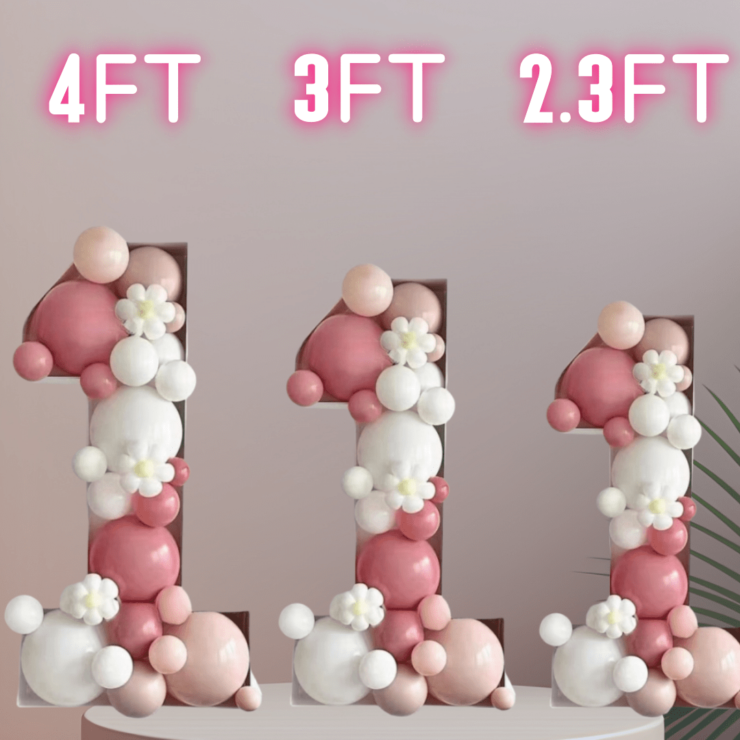 4ft/3ft/2.3ft Marquee Number, 48in/36in/28in Plastic Mosaic Numeric 0-9 Frame, Suitable For Wedding, Birthday, Graduation, Christmas, Halloween, Easter, New Year Festival Decoration Set, DIY Assembly