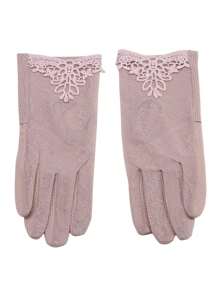 New 1 Pair Fashion Women Summer Sun Gloves Thin Layered Lace Design Comfortable Casual Breathable Summer Spring Hand Protection Short Gloves Outdoor Riding Cycling Hiking Driving Touch Screen Sunscreen Gloves - Multicolor - View 17