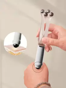 1pc Magnetic Bead Acupressure Tool, Multifunctional Snail Joint Roller, Slender Hand Gadget, Healthy Home Manual Massage Tool - Multicolor - View 2