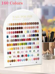 48/88/160 Colors Nail Art Display Board Acrylic Nail Stand With False Tips UV Gel Polish Glue Nail Color Showing Shelf, Multi-Functional For Nail Art Display, Photography, Nail Tools Background