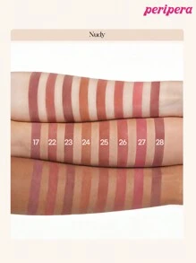 Peripera Barra de labios de terciopelo "K-Beauty Ink", de alto pigmento, de larga duración, ligera, sin gluten, sin parabenos, acabado mate aterciopelado, labial líquido, suave, de larga duración, cosmética coreana - #16 Corazón Rosa Fucsia - Ver 10