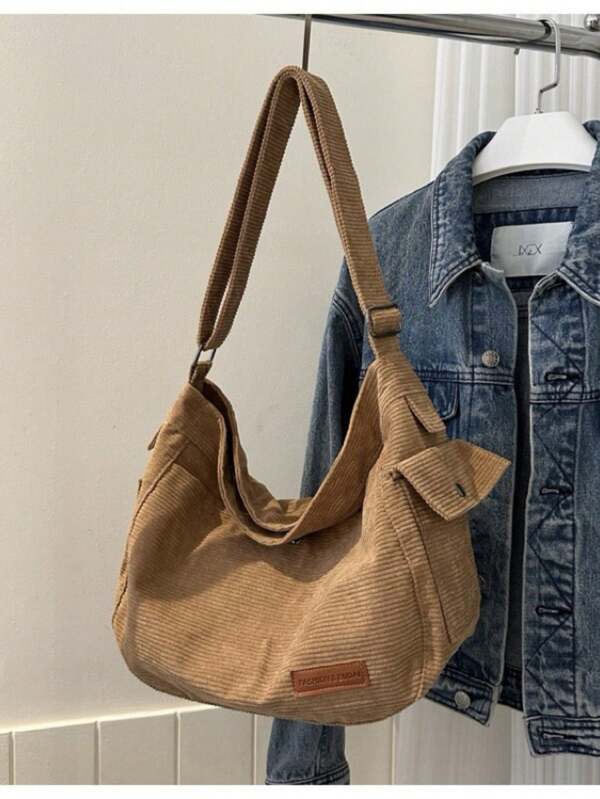 Bolsa De Moda Simples Ombro De Veludo Mensageiro Feminina Novo Estilo (1524)