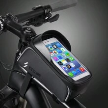 Bolsa para teléfono de bicicleta Bolsa para teléfono de bicicleta con pantalla táctil impermeable de gran capacidad Bolsa para teléfono para bicicleta Bolsa para bicicleta para iPhone 12/12 Pro/11/11 Pro/11 Pro Max/XS MAX/XS/XR/X/8/8 Plus, etc.