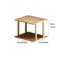 1pc DIY Simple Thick Bamboo Shoe Rack, Household Entryway Indoor Multi-Layer Easy Shoe Cabinet