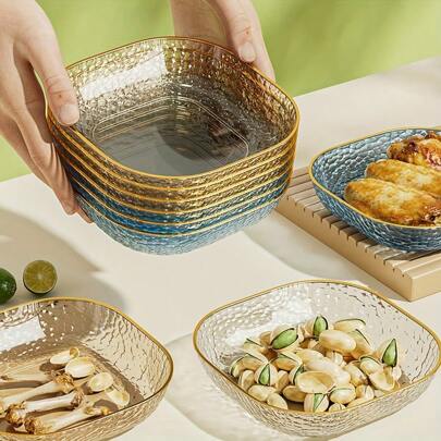 1/6/9/12件装水果盘 客厅家居茶几小吃摆盘 新款水果篮 轻奢高级水果盘 水果篮 水果碗 婚礼圣诞节小吃托盘 食品盘 厨房水果篮 万圣节装饰水果碗 甜点盘