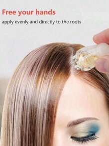 1PC Transparent 5-Needle Oil Comb, Multifunctional Scalp Massager, Head Ball Massage Comb, Suitable For Essence, Nutrient Solution, Hair Conditioner, Essential Oil, Etc. Accurately Deliver Liquid Or Oil To The Roots Of The Hair. Can Be Used As Wedding Bridesmaid Gift, Mother Gift, Birthday Gift, Friend And Relative Gift, Teacher And Classmate Gift,Hair Clips,Hair Accessories Home Bathroom Decor