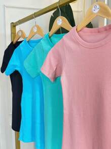 Casual Summer Blouse - 淺粉色 - 查看 2