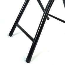 STALER - Lightweight Folding Chair - Metal Stool With Wood - Ideal For Kitchen, Garden, Living Room And Terrace Bar - 30x73 CM - 棕色 - 查看 4