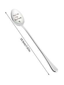 Coffee Spoon,1pc Stainless Steel Tea Spoon,Engraved Spoon Lovers Gift-Wedding Gifts For Couple-Spoon Valentine's Day Gift