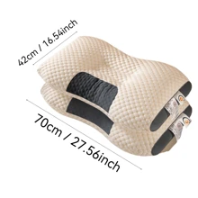 2pcs Knitted Zoned Supportive Pillow Inserts, Soft And Washable - Two Pack - View 2