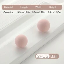 1/2 piezas Perilla/Tirador de gabinete/cajón de cerámica sólida, en lindos colores de macarrón, adecuados para habitación de niños, gabinete de cocina, armario, tocador, tiradores de puerta de gabinete, incluye tornillos