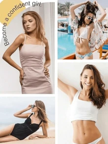 Double-Sided Sticky Bra Pads Inserts Ultra Instant Lift Bra Inserts Push Up Bikini Pad For Swimsuit Sports Bra - Apricot - View 4